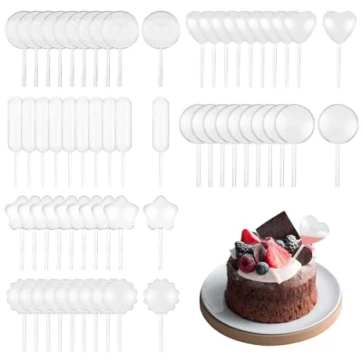 Immagine di SYEYCW 120 Pezzi Pipette Plastica, Trasferimento 4 ml, Pipetta da Dessert in Iniettore Liquido Mini Pipette, per Spremere Liquidi Fragole, Cioccolato, Marmellata, Cupcakes