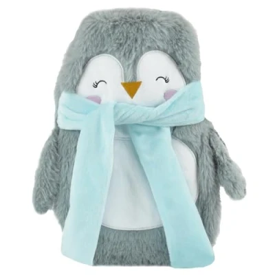 Immagine di A2Z Acqua Calda Bottiglia 750ML 3D Animale Plush Vello Hot Bottle AZ7830 Penguin
