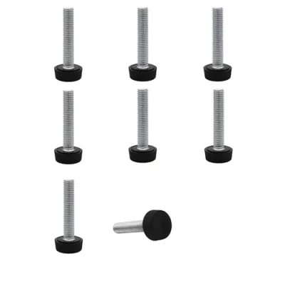 Immagine di SKIR&#039;CO 8 piedini di livellamento per mobili, M8 x 40 mm, gambe rotonde regolabili, diametro 20 piedino livellatore filettatura