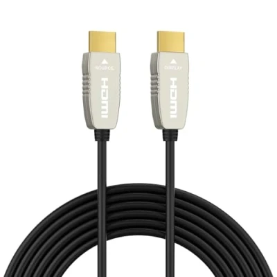 Immagine di RUIPRO Cavo in Fibra Ottica 4K HDMI 12 metri 18Gbps 4K@60Hz ARC HDR10 2.0b Flessibile Ultra Sottile
