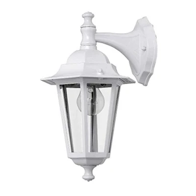 Immagine di Lampada da parete classica/Lampada per esterni/Lanterna Giardino/Bianco / IP43 LE 2/1/882