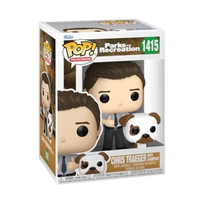Immagine di Funko POP! &amp; Buddy: Parks Recreation Chris Champion And Figura in Vinile da Collezione Idea Regalo Merchandising Ufficiale TV Fans