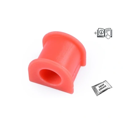 Immagine di TEDGUM TED72265 Gommini Barra Stabilizzatrice Assale anteriore, interno PU (Poliuretano) Cuscinetto in gomma 26 con tappo grasso JEEP: Cherokee II