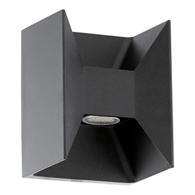 Immagine di EGLO lampada da parete esterni a Led Morino, esterno due punti luce, in alluminio, antracite, IP44