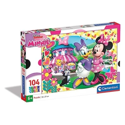 Immagine di Clementoni Minnie Minnie&#039;s Happy Helpers Supercolor Puzzle Maxi, Multicolore, 104 Pezzi, 27982