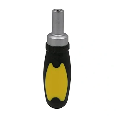 Immagine di Cacciavite a cricchetto senza punte 1/4&quot; Spinner maniglia con rivestimento in gomma