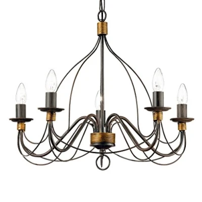 Immagine di Ideal Lux Corte SP5 Ruggine Lampada a Sospensione, Metallo