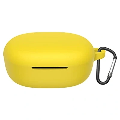 Immagine di GIOPUEY Cover Compatibile con Xiaomi Redmi Buds 4 Lite, Cilicone Custodia, Ultrasottile Case Cover, Antiurto, Resistente ai Graffi Giallo