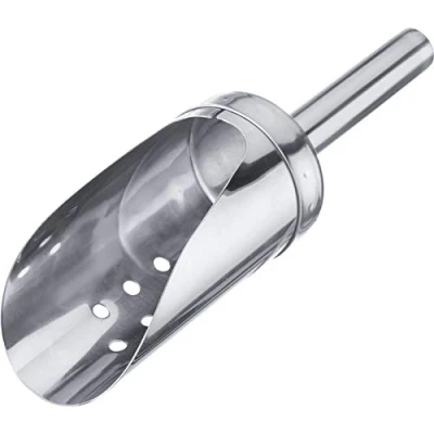 Immagine di Westmark Paletta per ghiaccio tritato e cubetti di ghiaccio, Capacità: 120 ml, Perforato, Rotondo, Acciaio inox, Argento, 91222270