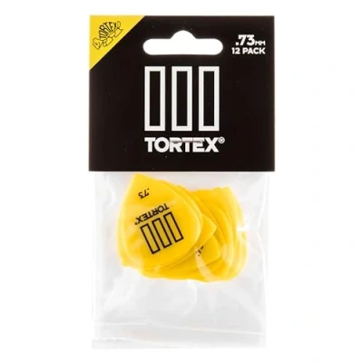 Immagine di Dunlop Tortex T3 Punta Affilata Per Chitarra Confezione Da 12 .73 Mm