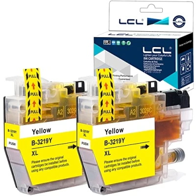 Immagine di LCL Cartucce d&#039;inchiostro Compatibile LC3219 LC3219XL LC 3219XL LC3219XLY (2Giallo) Sostituzione per Brother MFC J5330DW J6530DW J6930DW J5335DW J5730DW J6935DW MFCJ5930DW