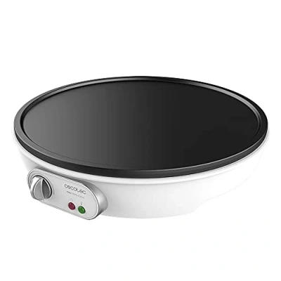 Immagine di Cecotec Fun Crepelicious Crepe Maker elettrico 1000 W, piastra antiaderente, potenza regolabile, spia luminosa, rullo e spatola inclusi, diametro 30,5 cm