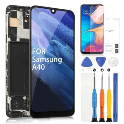 Immagine di ARSSLY LCD Schermo per Samsung Galaxy A40 Display A405 Digitizer Touch Screen Assembly SM A405F, A405S con Strumenti(Nero Cornice)