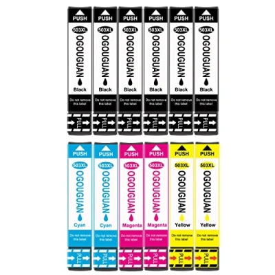 Immagine di OGOUGUAN 503 XL Compatibili per 503XL Cartucce Expression Home XP 5200 5205 XP5200 XP5205 Workforce WF 2960DWF 2965DWF WF2960 WF2965 (12 Pack)
