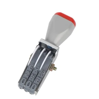 Immagine di timbro a 3 cifre, rullo con numero personalizzato in gomma, forma di rotellina, multifunzione, fai da te, scrapbooking, cancelleria, data
