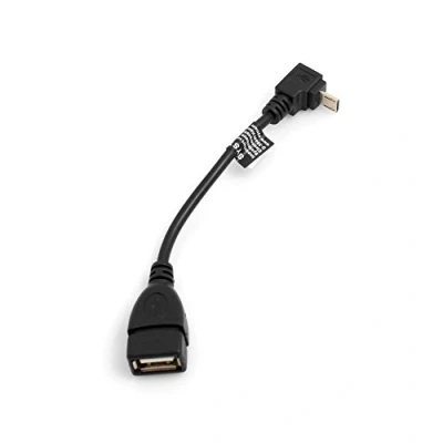 Immagine di SYSTEM S Cavo Micro USB (Maschio) Angolo angolata A 90 Typ (Femminile) 13cm de