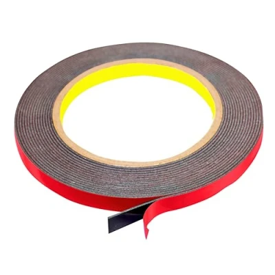 Immagine di 3M PT1100 nastro in schiuma viscoelastica acrilato Plus biadesivo professionale per superfici metallo nero e extra resistente (7,5mm x 5meter)