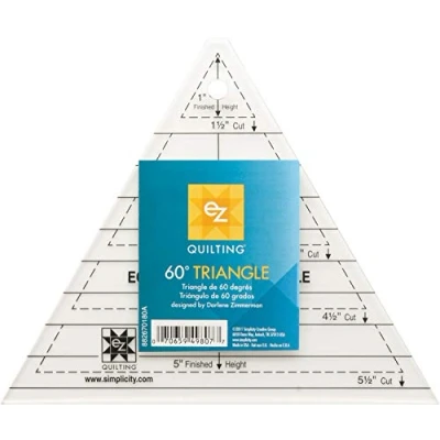 Immagine di EZ Quilting Schema in Acrilico Triangolare a 60