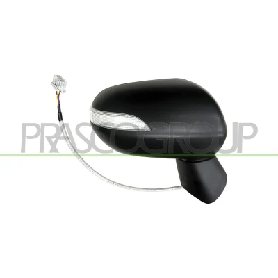 Immagine di Specchio retrovisore esterno Prasco HD3227233 Dx nero elettrico termico, ribaltabile/ripiegabile elettricamente, convesso, senza tinta HONDA: Jazz 2