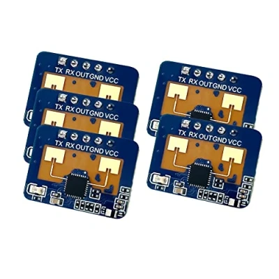 Immagine di RUANI 5 Pezzi 24G MmWave HLK LD2410C Sensore Radar di Presenza Umana Modulo Rilevamento del Movimento Contatto