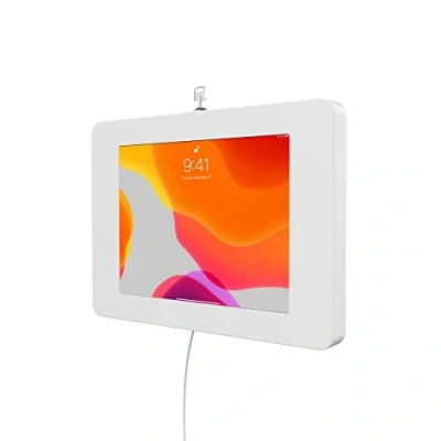 Immagine di CTA Digital Supporto da parete per iPad con chiusura A chiave, Mini 1, 2, 3, 4, 5, 6, Samsung Tab 8&quot;, Lenovo E8, colore: bianco (PAD PSWW)