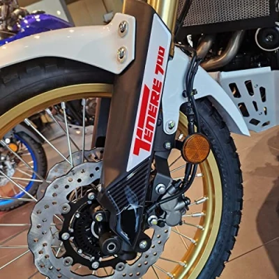 Immagine di Resin Bike Adesivi Moto Compatibile con Yamaha Tenere 700 Rally 2023 2022. Protezione Parasteli Parafango da Urti e Graffi. Coppia di 3D Resinati