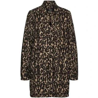 Immagine di VERO MODA Vmbrushedkatrineleo Aw23 3/4 Jkt Cappotto in Pile, Sepia Tint, M Donna