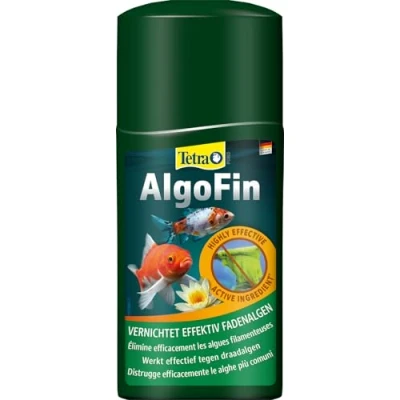 Immagine di Tetra Pond AlgoFin, Contrasta Efficacemente le Alghe Filamentose, Quelle Sospese e Patinose, 250 ml