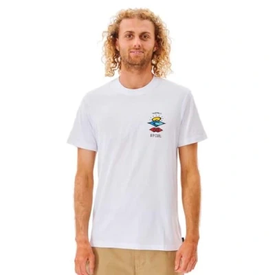 Immagine di Rip Curl Search ICON Tshirt con stampa, Uomo, Taglia: Medium, White