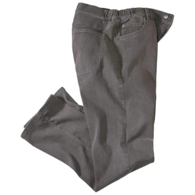 Immagine di ATLAS FOR MEN Jeans da Uomo Regular Elasticizzati a Vita Elasticizzata Denim Estivo e Resistente con Tasche Multiple Disponibile in Taglie Forti