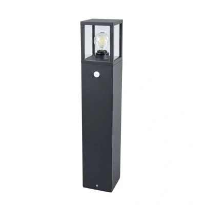 Immagine di Lucande lampione Klemens, 65 cm, sensore, grigio grafite, E27