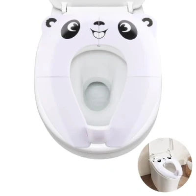 Immagine di Bambino Riduttore WC Sedile,Portatile Pieghevole per WC,Riduttore Water Bambini Pieghevole,Riutilizzabili sedile Potty Training con 1 Borsa il Trasporto,Riduttore ragazzi
