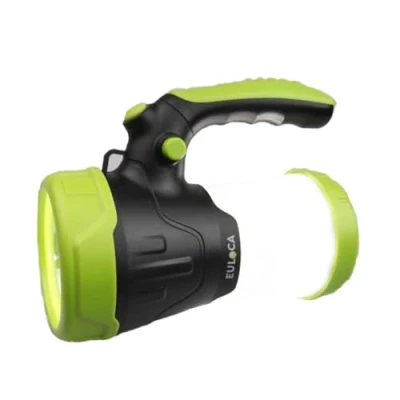 Immagine di EULOCA Torcia Lanterna LED 3 in 1, Lampada Ricaricabile USB Portatile Impermeabile, CREE da Campeggio, Pesca, Trekking, Emergenze Escursioni (4400mAh)