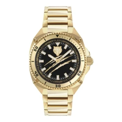 Immagine di Plein Sport Orologio analogico al quarzo da uomo Thunder Force, IP oro/oro/acciaio Ps8ba0924