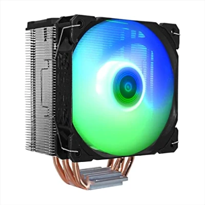 Immagine di Noua Ena ARGB TDP 180W Dissipatore di Raffreddamento per CPU 4 Tubi Calore a Contatto Diretto Ventola PWM Addressable da 120 mm Compatibile LGA 1700 1200 115x 1366 2011 AM4 AM3 AM2 FM2
