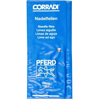 Immagine di PFERD 12315092 Kit di lime ad ago CORRADI svizzera Hieb 0 in borsa a rullo PVC Lunghezza 180 mm 1 pz.