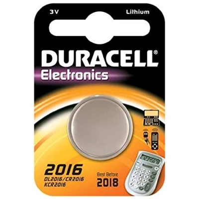 Immagine di Duracell CR 2016 Single use Battery CR2016 Litio 3V Batterie (Single Battery, CR2016, Litio, Bottone/Moneta, 3 V, 1 pezzo(e)