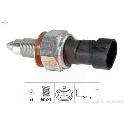 Immagine di EPS 1.860.258 Interruttore, Luce di retromarcia Made in Italy OE Equivalent IVECO: DAILY 4 Kasten/Kombi,