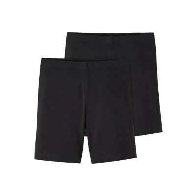 Immagine di Name it Nkfvivian Solid PACK OF 2 Shorts per bambini, Taglia: 86/92, Black