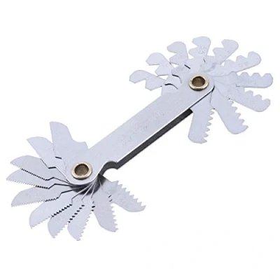 Immagine di OriGlam Calibro per filettatura passo passo, vite in acciaio inox 60, set di strumenti misura (metrico, lame 0,5 7,0)