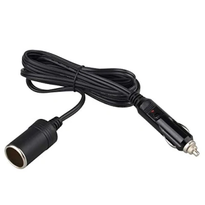 Immagine di Futheda cavo di prolunga per accendisigari auto, 12 V, 24 10 A, maschio femmina, adattatore presa corrente continua, caricabatterie da 3 m
