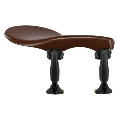 Immagine di Wittner mentoniera Zuerich, laterale Viola, plastica high tech, altezza regolabile, inclinazione selezionabile, senza cacciavite, colore palissandro, 259231P, Made in Germany