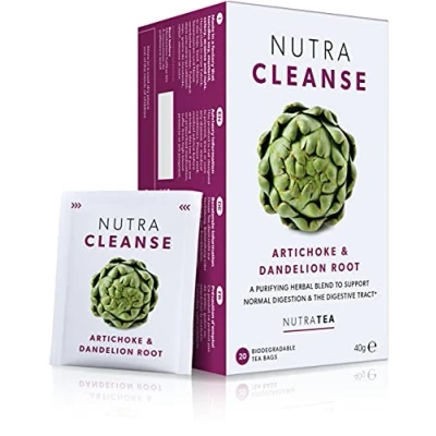Immagine di Nutratea Tè Purificante Aiuta ad Alleviare la Stitichezza e Favorire Digestione Include Radice di Tarassaco, Carciofo Cardo Mariano 20 Bustine