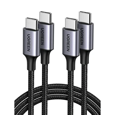 Immagine di UGREEN 2Pack Cavo USB C PD 60W, Type Compatible con iPhone 16/15 Plus Pro Max, iPad Air, Galaxy S24/S23/S22/A54, Redmi, Pixel 9/9 Pro/9 XL/8, PS5, Drone, ecc 2M