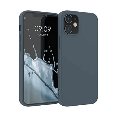 Immagine di kwmobile Custodia Compatibile con Apple iPhone 12 / Pro Cover Back Case per Smartphone in Silicone TPU Protezione Gommata ardesia scuro
