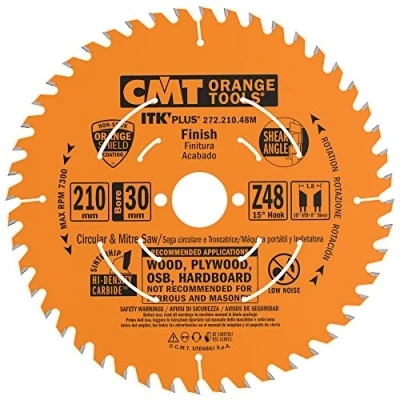Immagine di CMT Orange Tools 272.210.48M Lama Circolare Itk Plus per Taglio Traverso Vena, Arancio