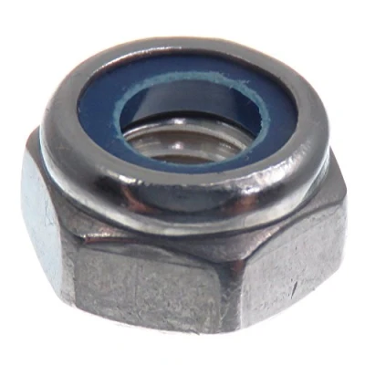 Immagine di Dado di bloccaggio SECCARO M6, acciaio inox V2A VA A2, DIN 985 / ISO 10511, esagonale, 20 pezzi