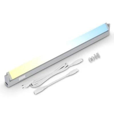 Immagine di BRILONER Barra sottopensile led orientabile, luce CCT per cucina, temperatura di colore regolabile, mobili, argento, 54,5 cm, 2224 014