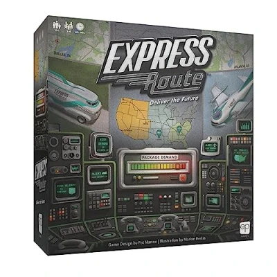 Immagine di Express Route Board Game Family for Adults and Cooperative Ages 10+ 1 to 4 players Average Playtime 60 minutes Made by The Op Games Usaopoly