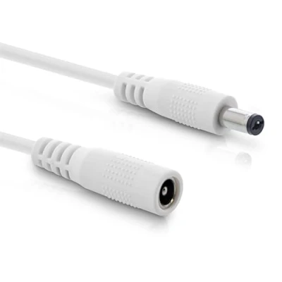 Immagine di InLine Cavo di prolunga DC universale per strisce LED, telecamere sorveglianza, stampanti, router, switch, ecc., spina 5,5 x 2,1 mm, bianco, 1 m